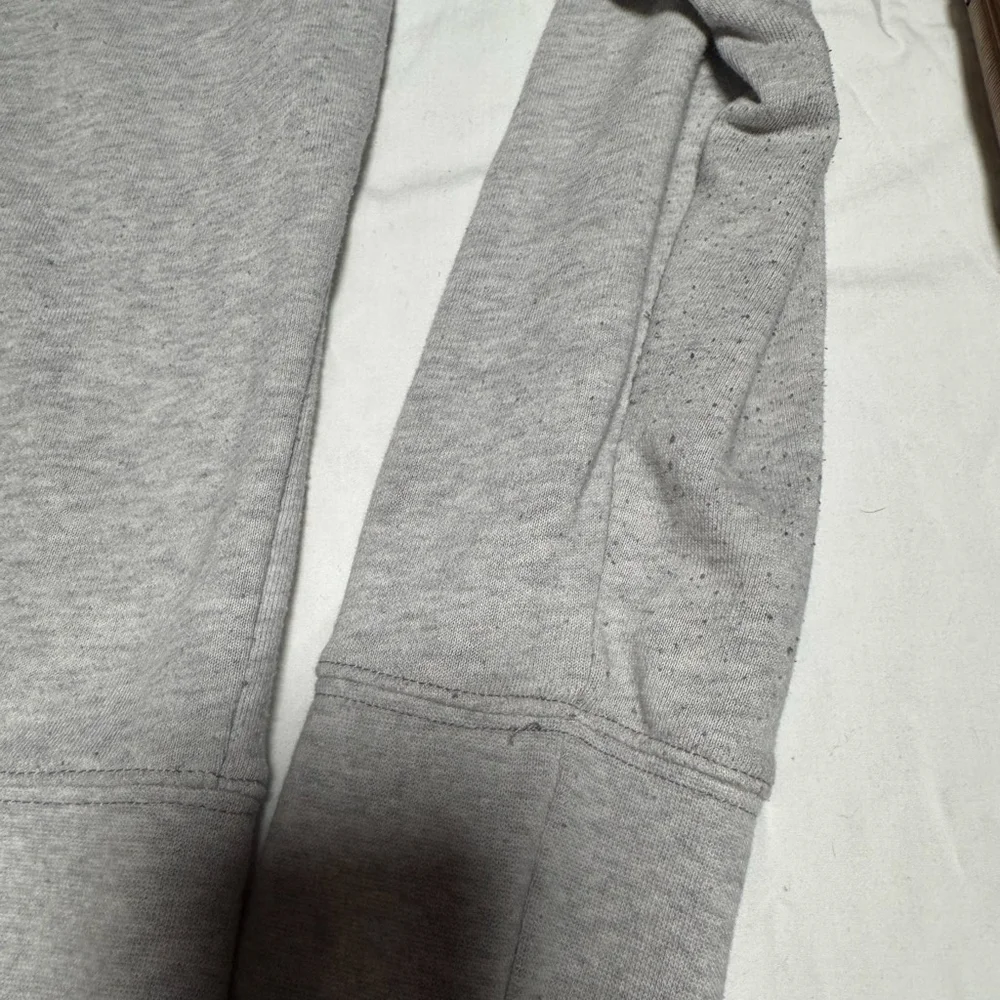 Men's True Religion Gray Full-Zip Hoodie L with Navy Blue Logo #86